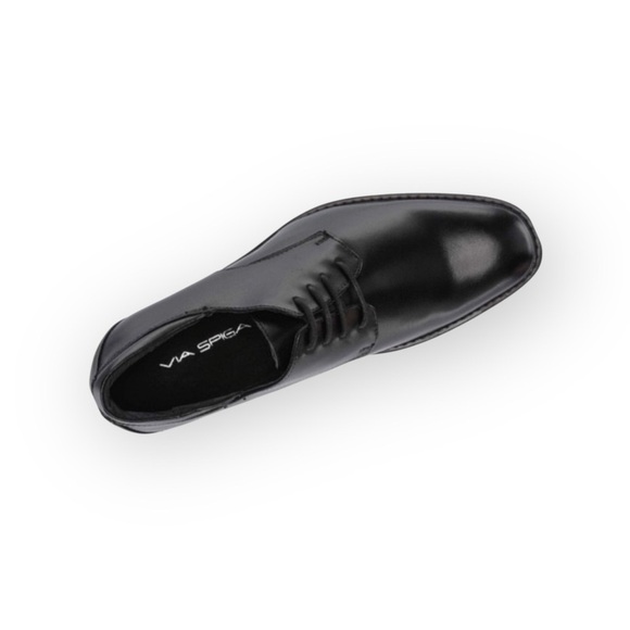 Via Spiga ✦ Oxford Sleek Shine Lace Up Dress Shoe ✦ Black Leather ✦ Men’s 9D main image 5
